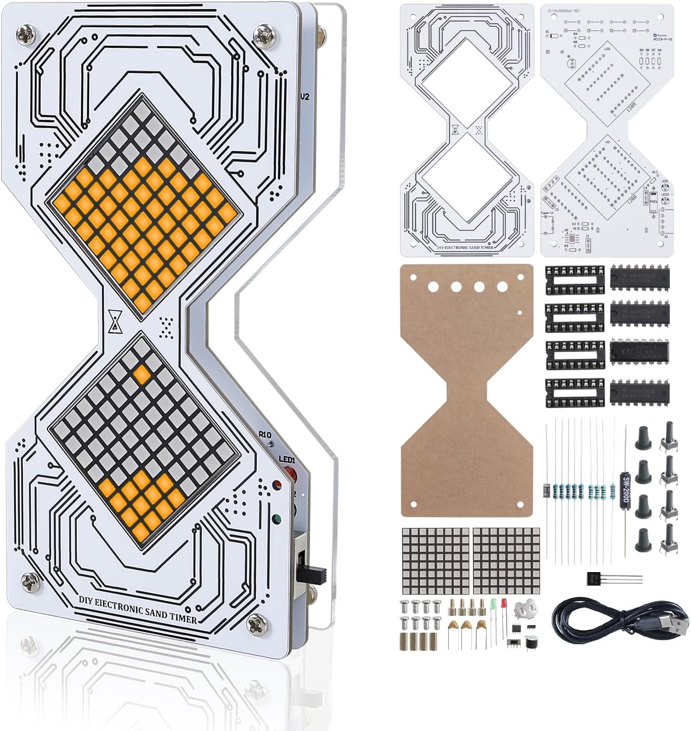 Diy Electronics Projects For Adults - DIY 전자 모래시계 납땜 키트 LED