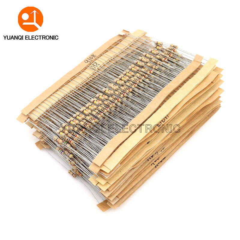 Resistor Kit 1 4W - 860개 1/4W 탄소 필름 저항기 키트