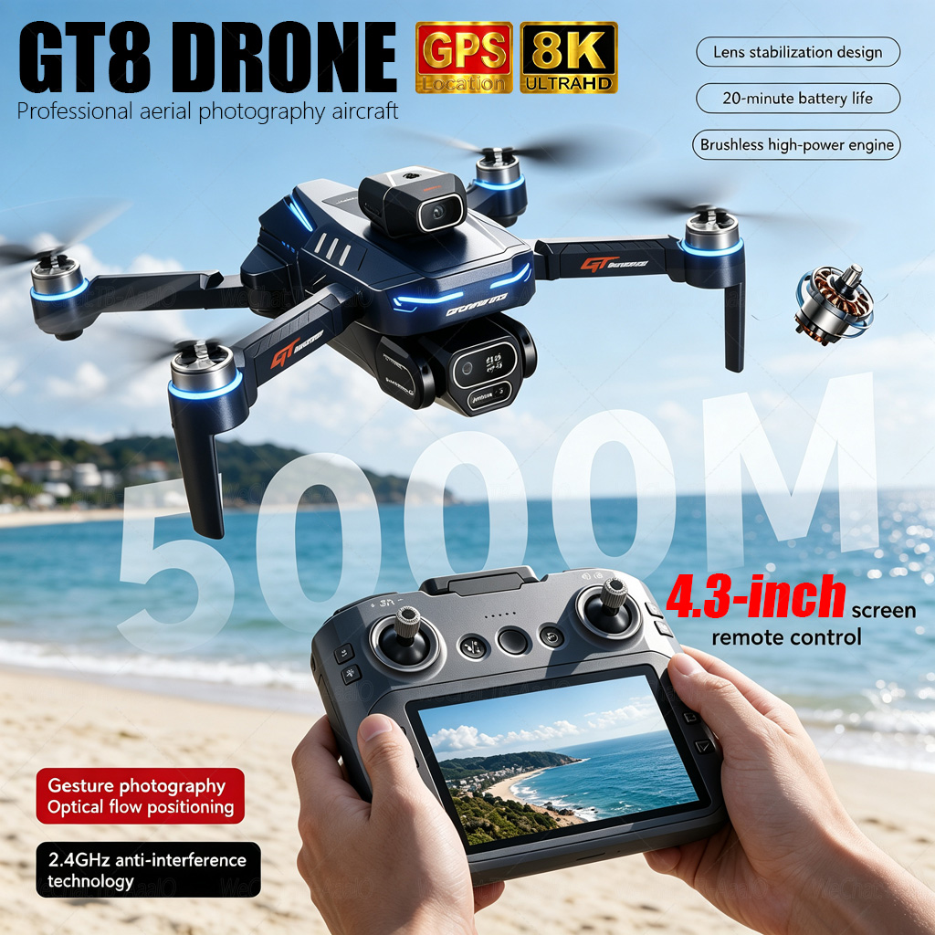 Diy Drone Electronics - NEW GT8 HD RC 드론 4K