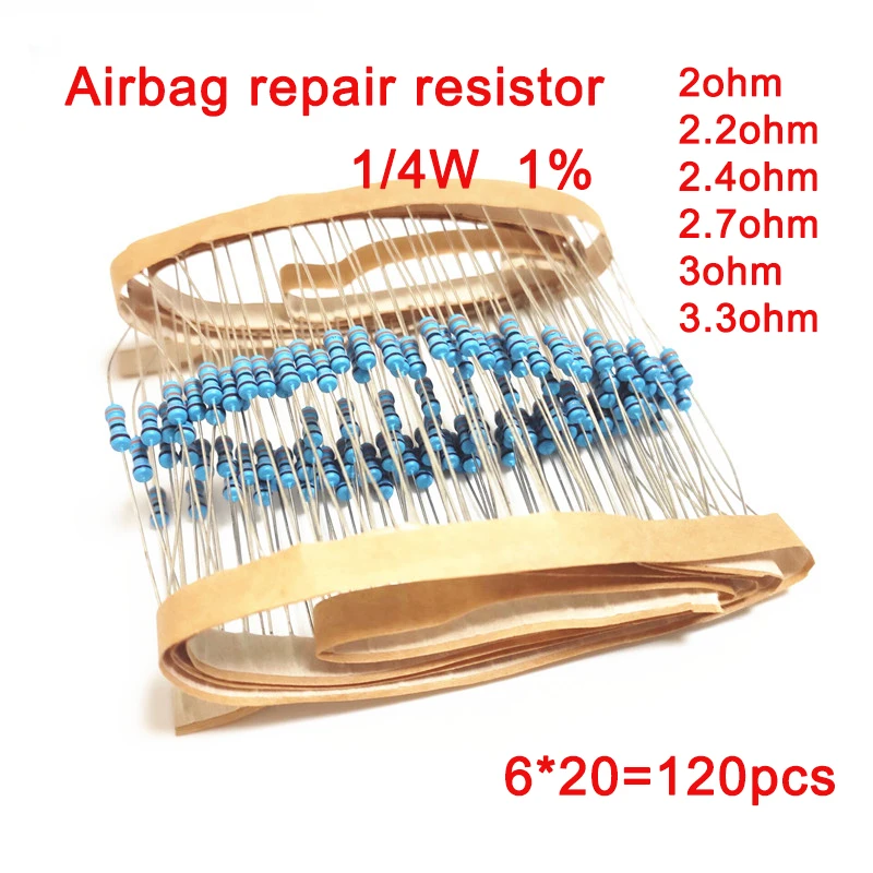 Resistor Kit 1 4W - 금속 필름 저항 0.25W 1% 저항기,