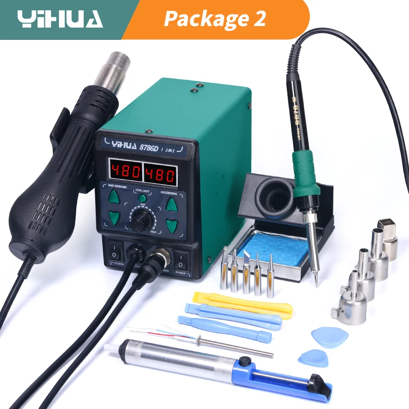 Diy Electronics Hobby - YIHUA 8786D 납땜 인두 뜨거운 공기
