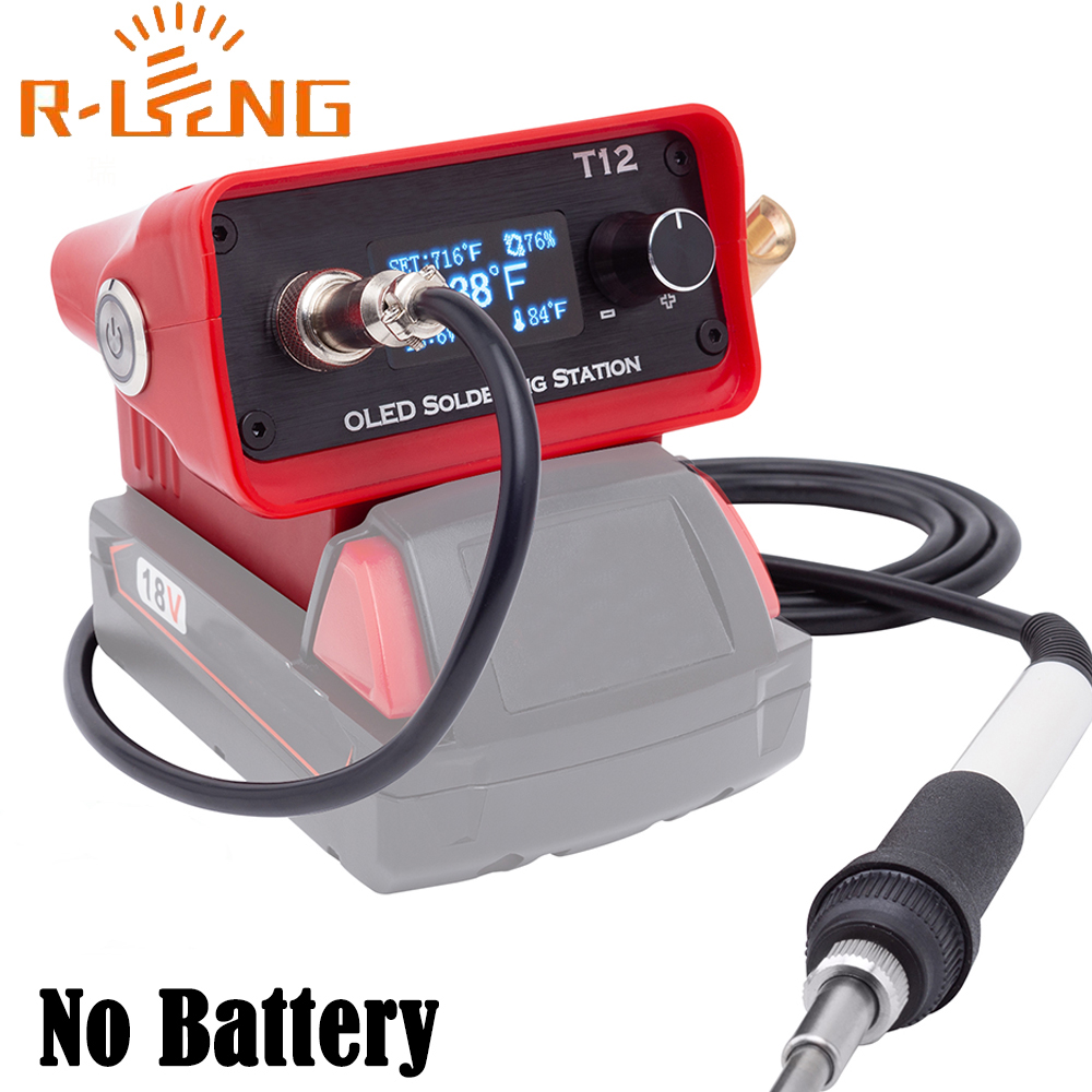 Diy Electronics Tools - 밀워키용 OLED T12 납땜 다리미 스테이션,