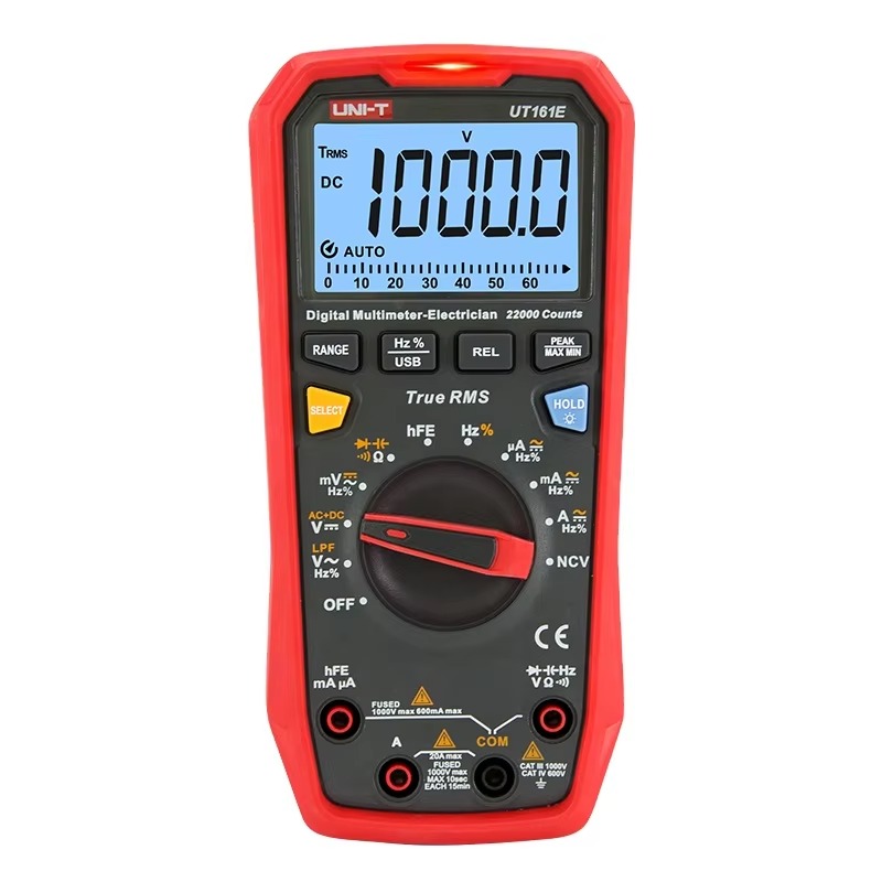 Multimeter Digital - UT161E 1000V 22000 카운트 디지털 멀티미터