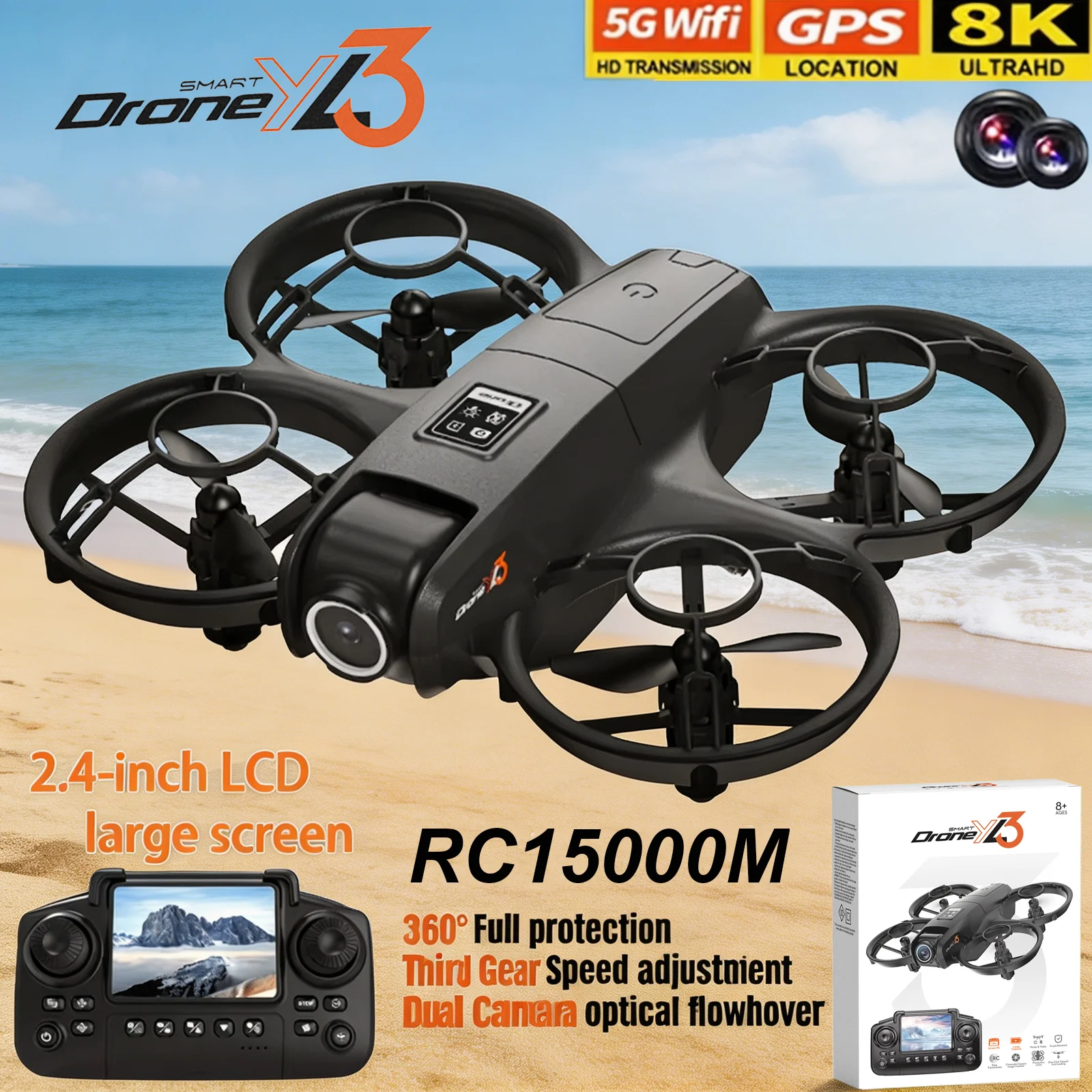 Diy Drone Electronics - 새로운 YL3 RC 드론 8K 1080P