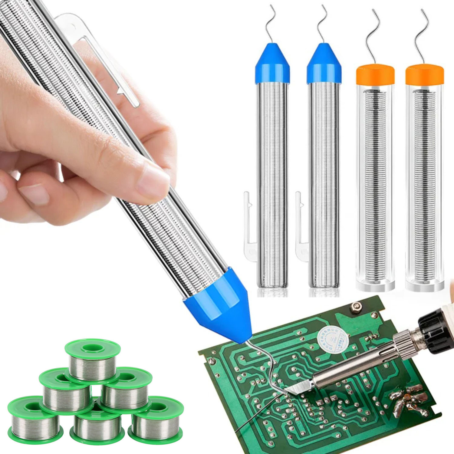 Flux Pen Electronics - 무연 펜형 납땜 와이어 0.8/1.0mm 틴