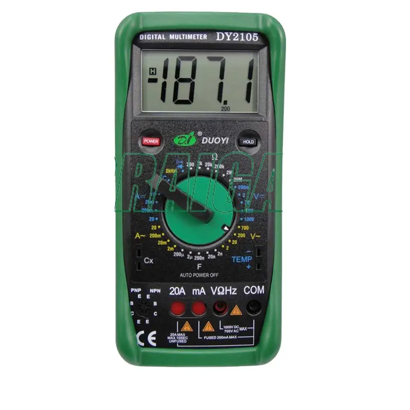 Multimeter Digital - 디지털 멀티미터 DY2105 기계적 보호 메커니즘