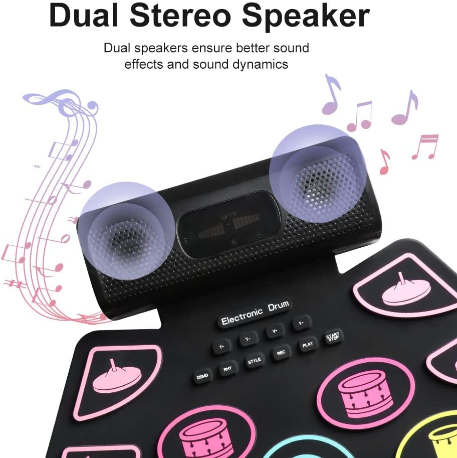 디지털 드럼 세트 실리콘 휴대용 롤 전자 드럼 키트 9 - Diy Electronics Projects For Adults 리뷰 및 가격