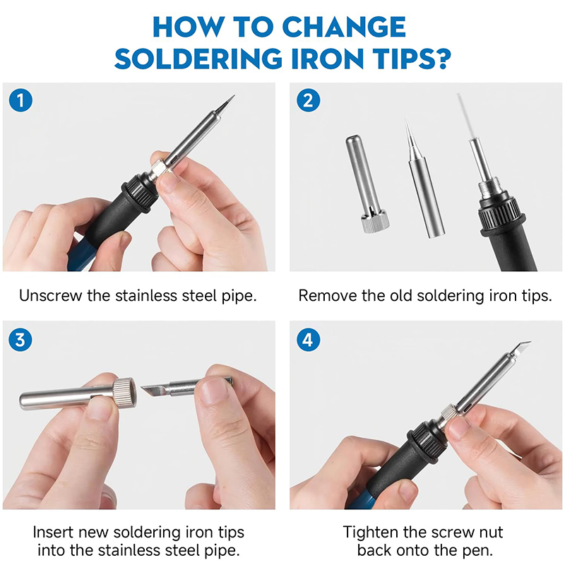 조절 가능한 온도 220V 60W 전기 납땜 인두 키트 - Diy Electronics Hobby 리뷰 및 가격