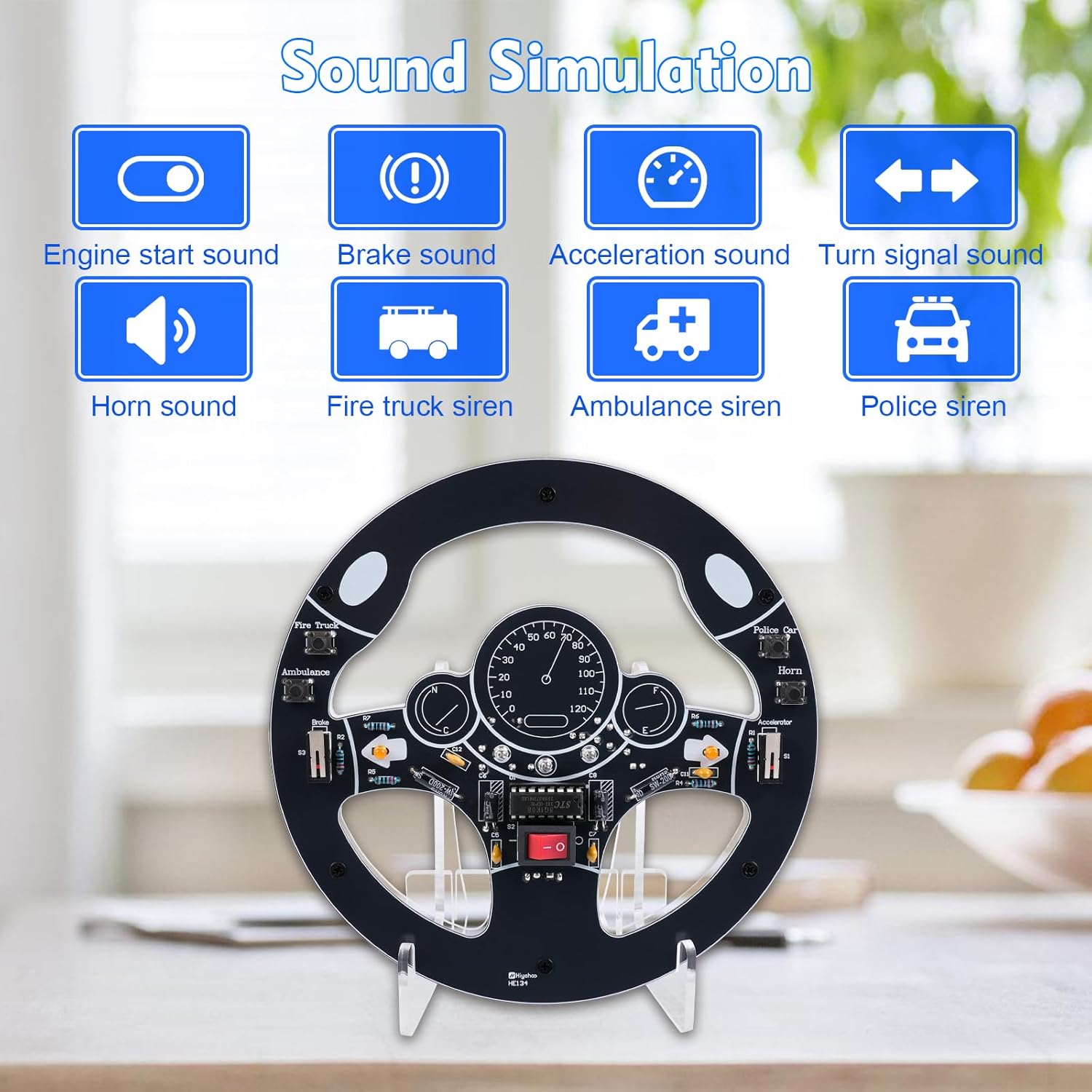 자동차 스티어링 휠 DIY 납땜 키트 인터랙티브 운전  - Diy Electronics Projects For Adults 리뷰 및 가격