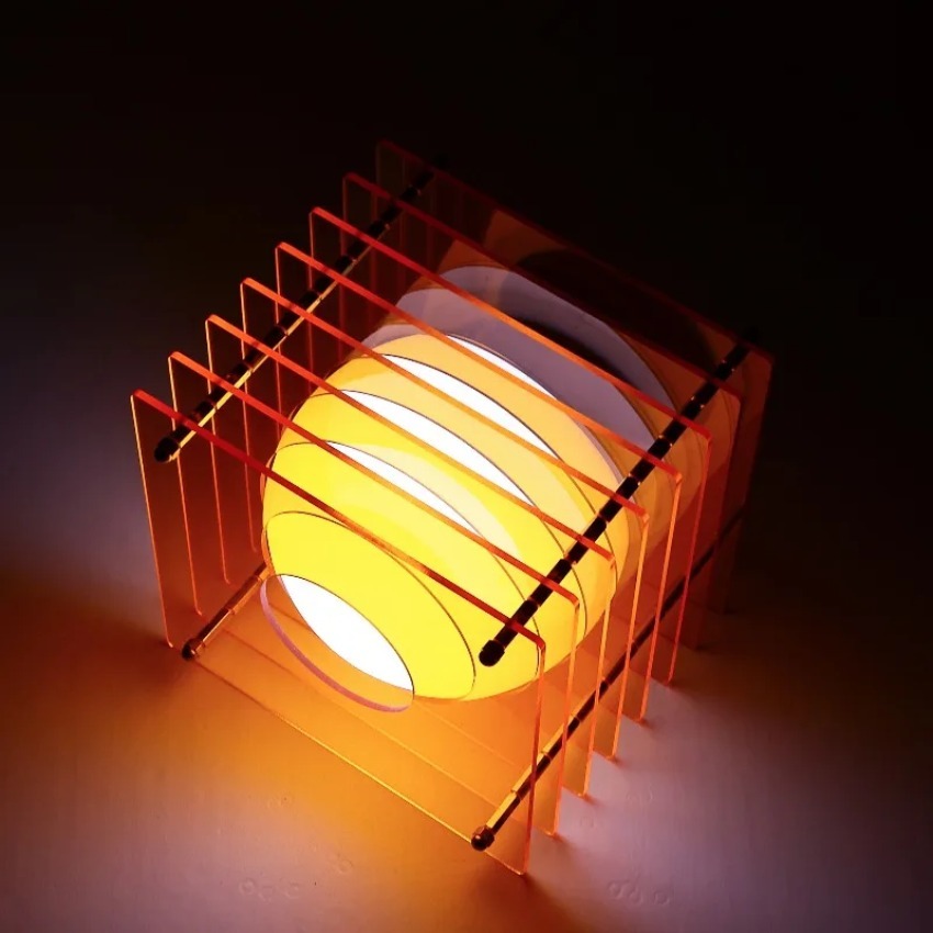 DIY 아크릴 천층 램프 달 램프 데스크탑 장식 서스펜 - Diy Lamp Electronics 리뷰 및 가격