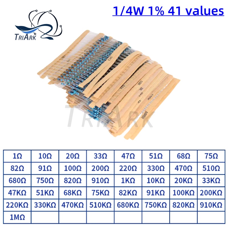 300/600/세트 30 종류 1/4W 1% 저항 금속 - Resistor Kit 1 4W 리뷰 및 가격