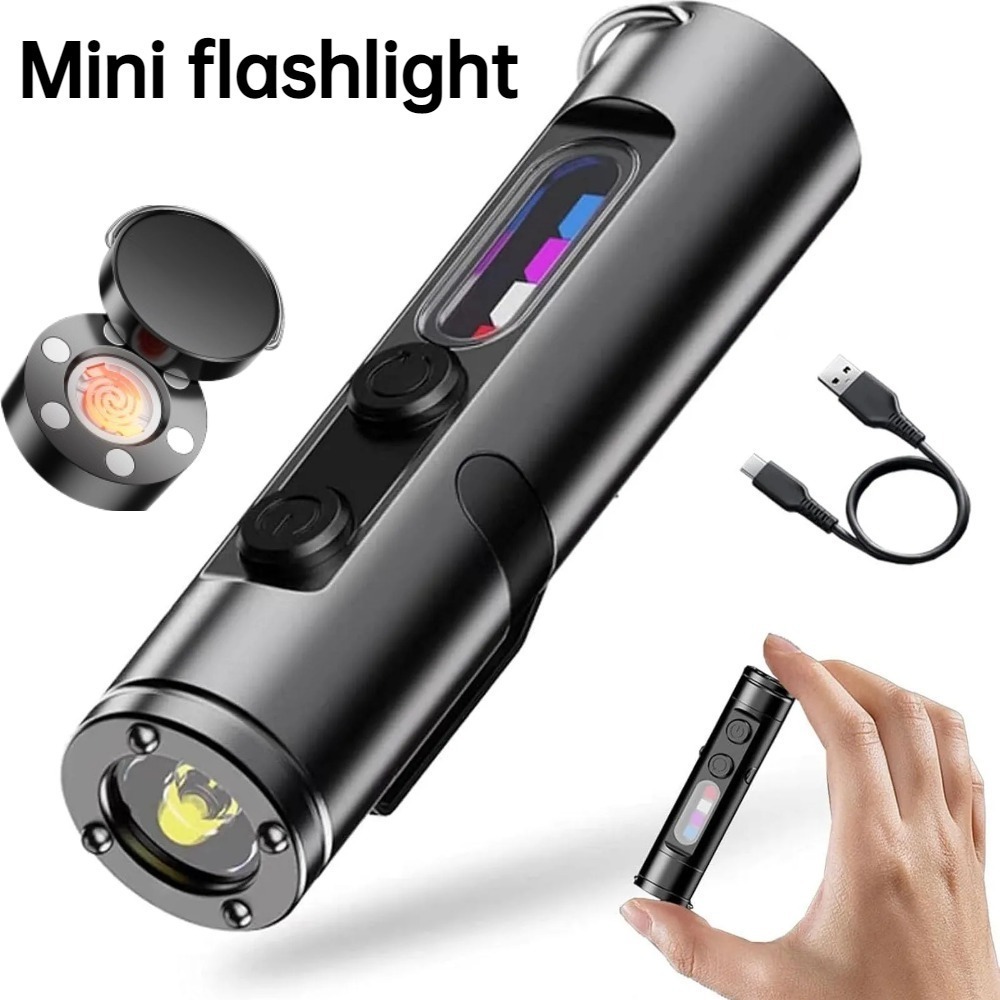 미니 야외 손전등 타입 C 충전식 LED 자석 토치(모 - Diy Lamp Electronics 리뷰 및 가격