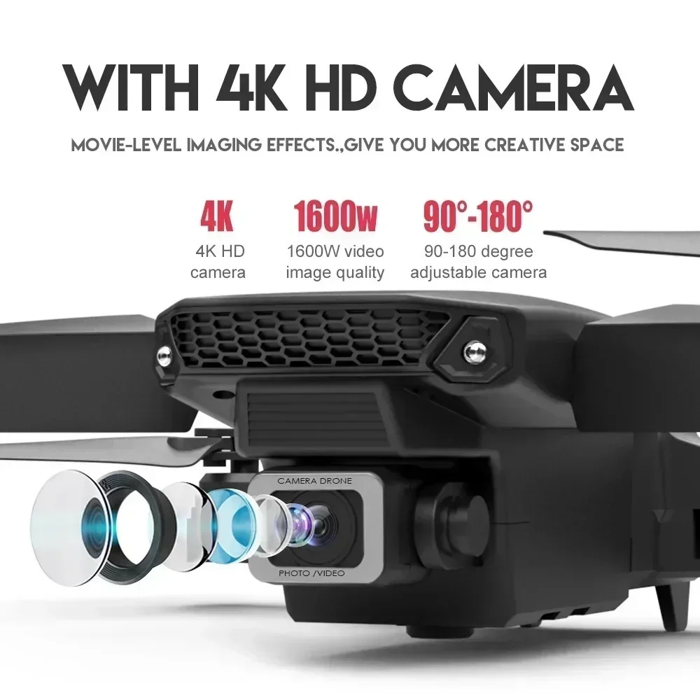 E88 프로 와이파이 FPV 드론, 광각 HD 4K 1 - Diy Drone Electronics 리뷰 및 가격