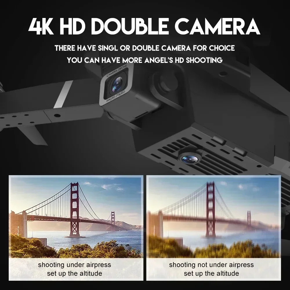 E88 프로 와이파이 FPV 드론, 광각 HD 4K 1 - Diy Drone Electronics 리뷰 및 가격