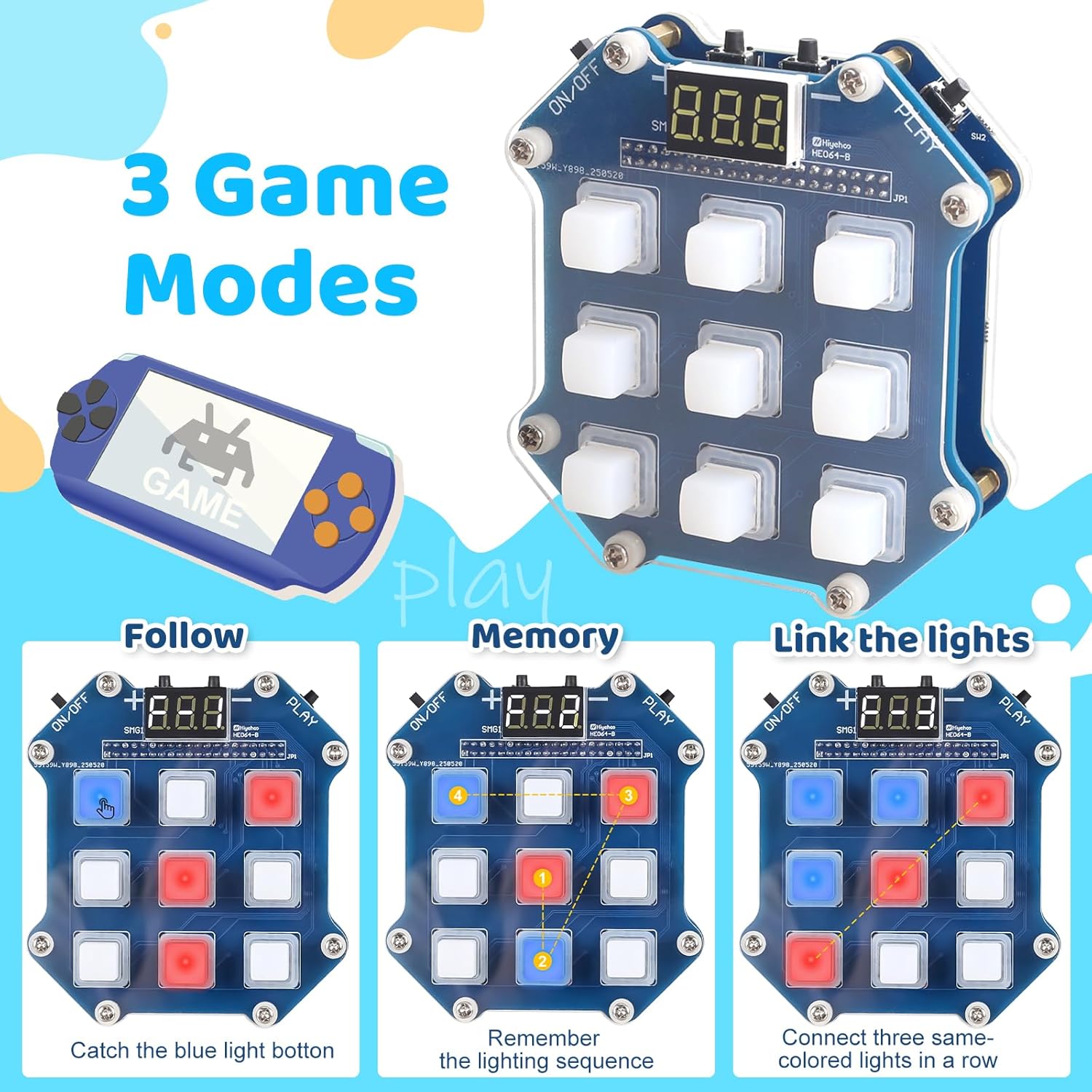 DIY 전자 게임 납땜 프로젝트 키트 3 개의 레트로  - Diy Electronics Projects For Adults 리뷰 및 가격