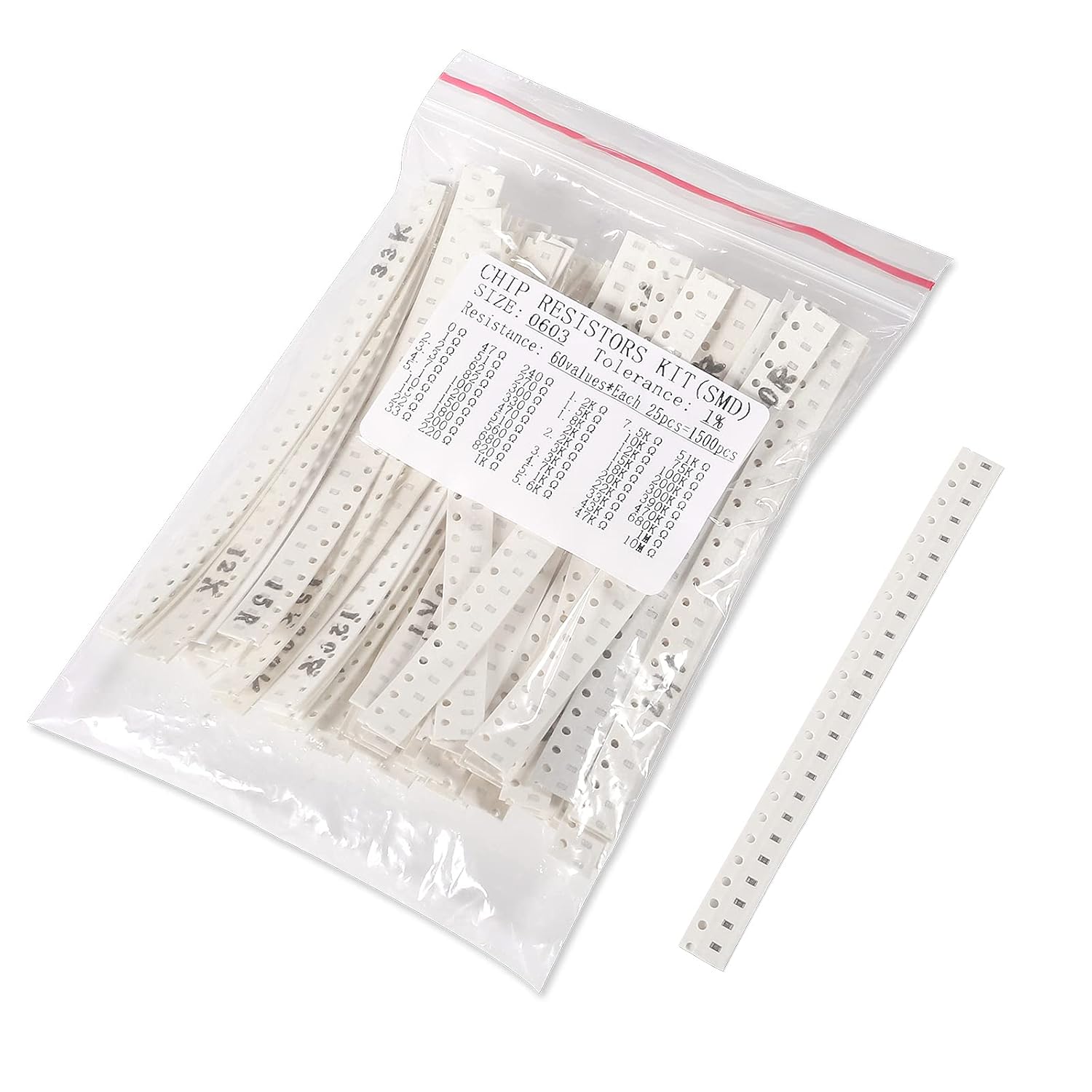 1500PCS 0603 SMD 저항기 키트, 0ohm- - Resistor Kit 1 4W 리뷰 및 가격