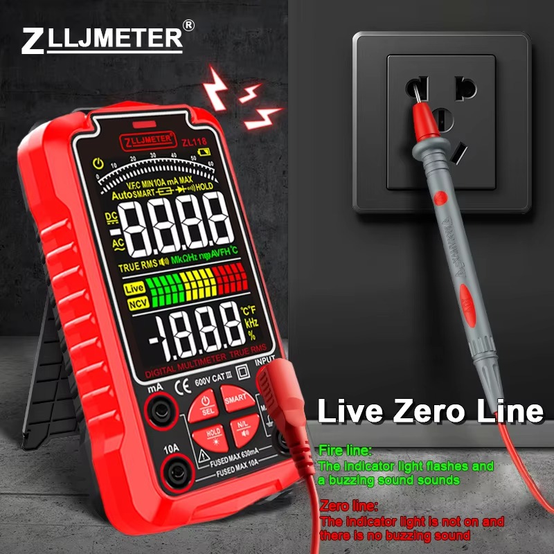 자동 범위 디지털 멀티미터 HD LCD 화면 스마트 멀 - Multimeter Digital 리뷰 및 가격