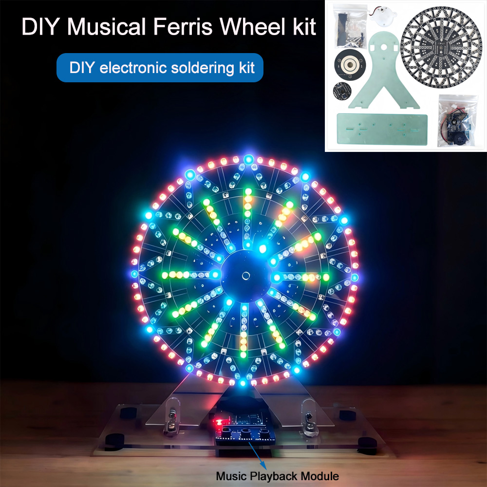 DIY 전자 키트 LED 조명 뮤지컬 관람차 DIY 납 - Diy Electronics Tools 리뷰 및 가격