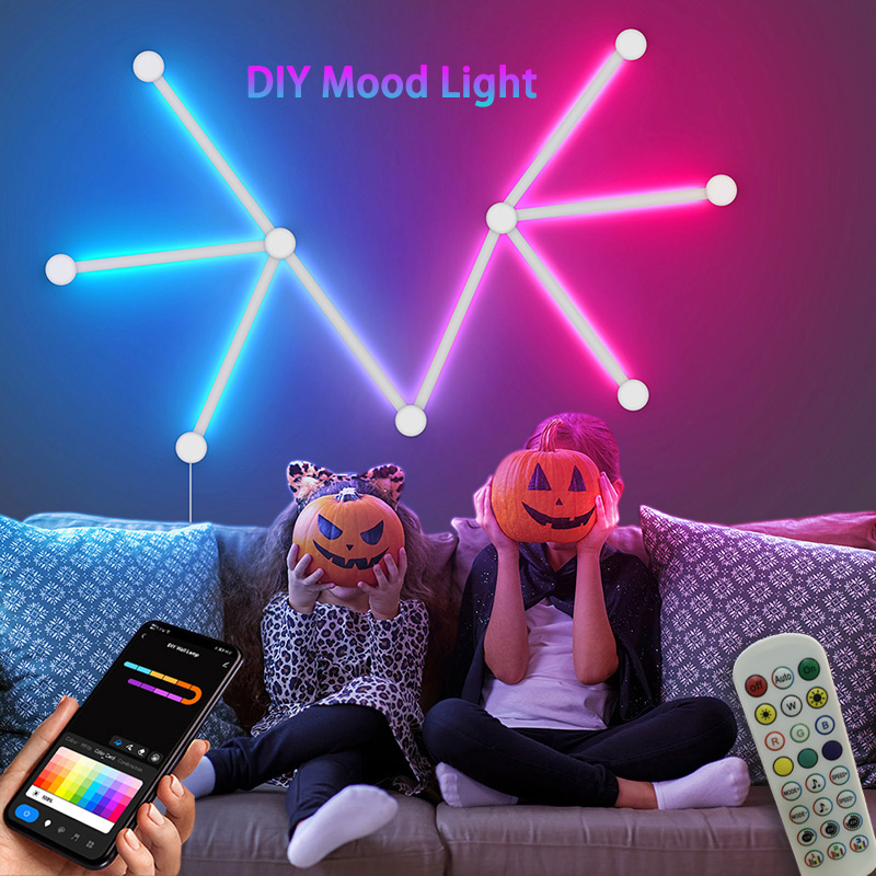 스마트 RGB 벽등, 블루투스 앱 연결 LED 라이트  - Diy Lamp Electronics 리뷰 및 가격