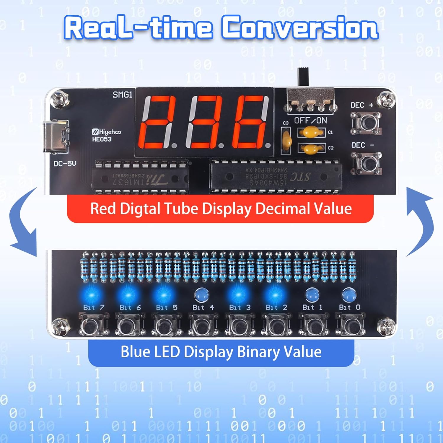 DIY 전자 키트 이진-십진수 변환 초보자를 위한 LE - Diy Electronics Projects For Adults 리뷰 및 가격