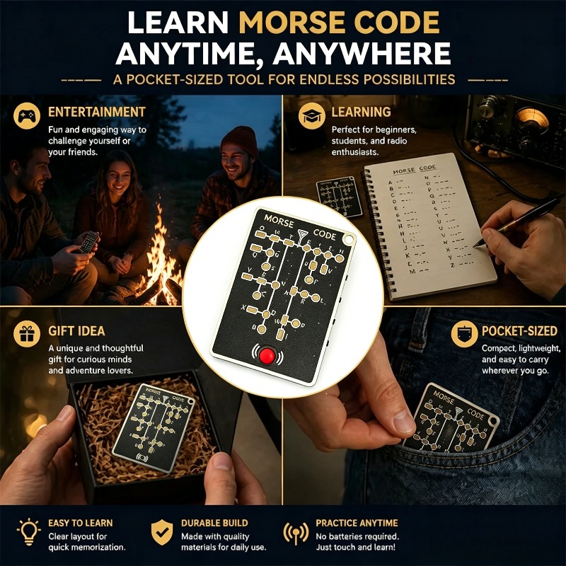 모스 코드 트레이너 카드 프로 LED 에디션, PCB  - Diy Electronics Projects For Adults 리뷰 및 가격