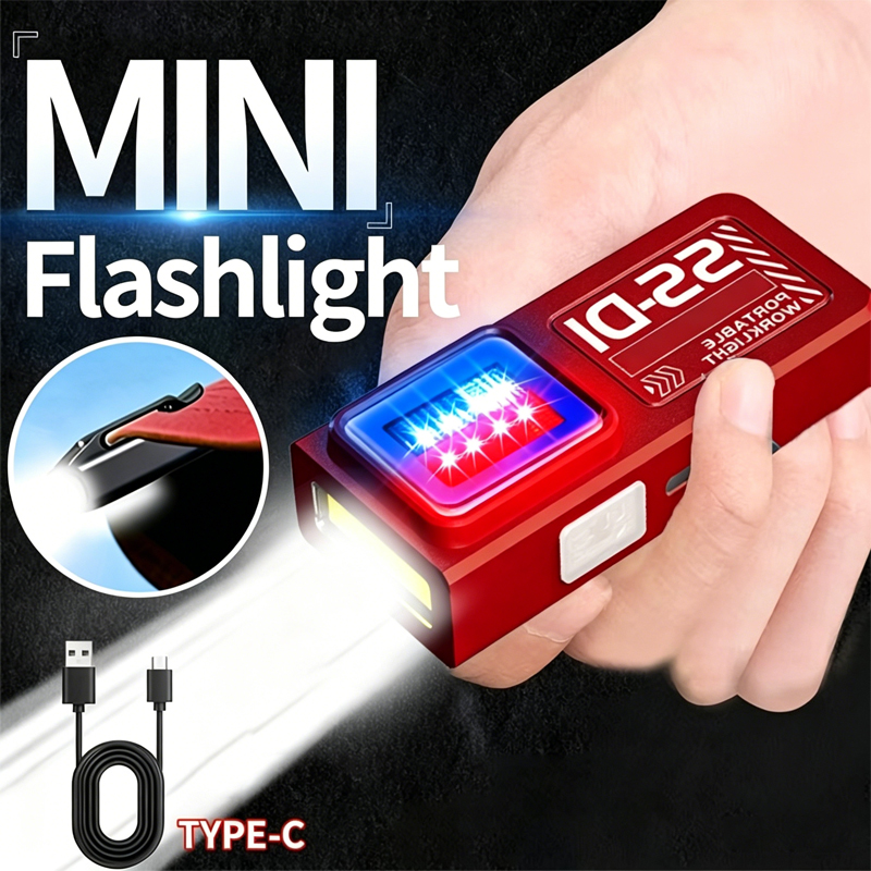 1/2PCS 미니 COB LED 손전등 USB 충전식  - Diy Lamp Electronics 리뷰 및 가격