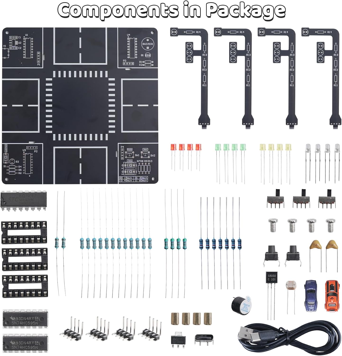 LED 교통 신호등 시뮬레이터 납땜 키트(사운드 포함) - Diy Electronics Projects For Adults 리뷰 및 가격