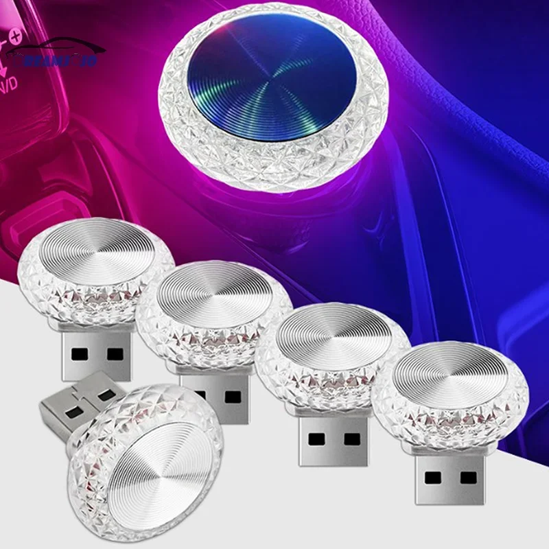 새로운 자동차 미니 LED 장식 USB 주변 조명 플러 - Diy Lamp Electronics 리뷰 및 가격