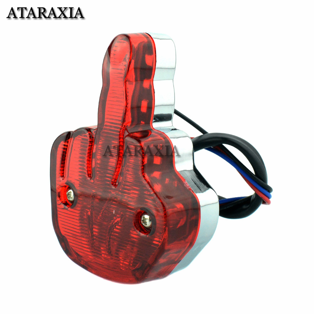 오토바이 미니 LED 중간 손가락 LED 미등 후면 브 - Diy Lamp Electronics 리뷰 및 가격