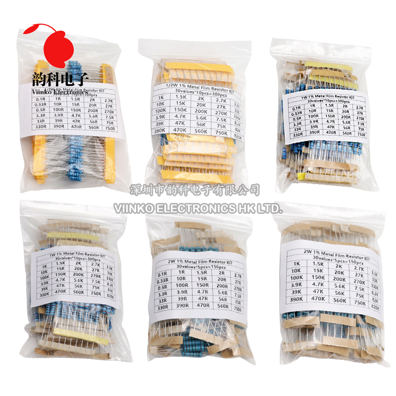 300PCS 150PCS 1/2W 1W 3W 2W 저항 - Resistor Kit 1 4W 리뷰 및 가격