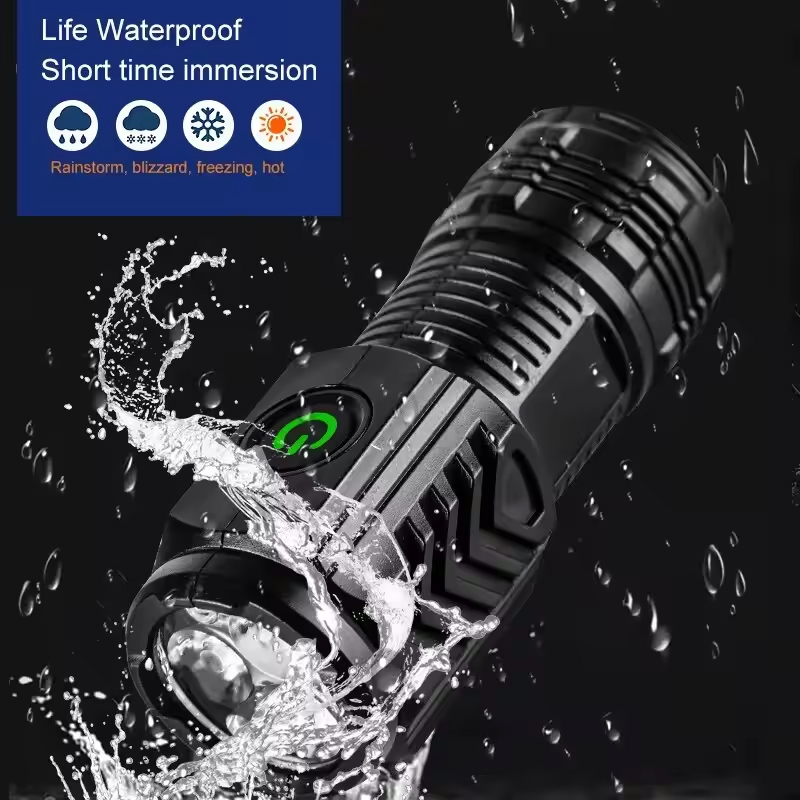 슈퍼 밝은 미니 LED 손전등 토치 충전식 낚시 조명  - Diy Lamp Electronics 리뷰 및 가격