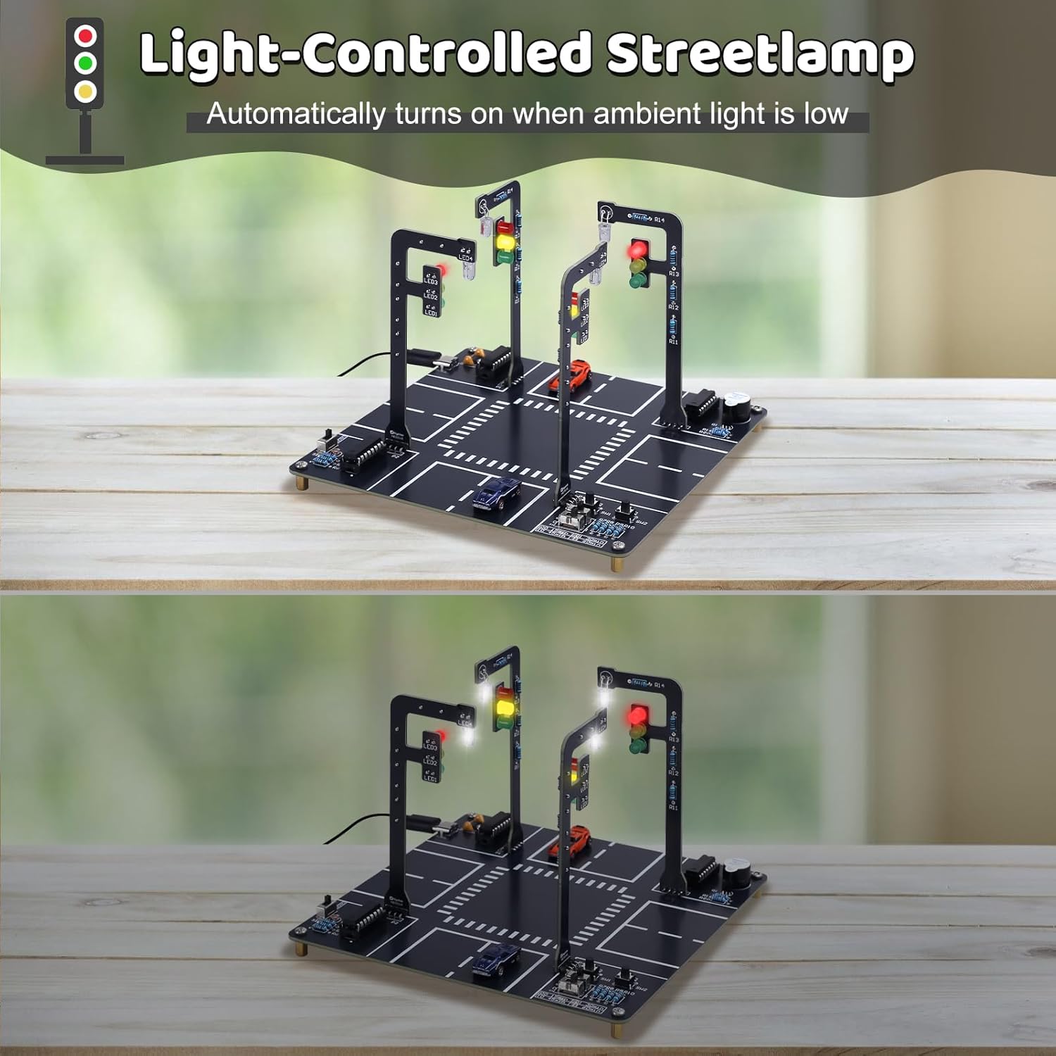 사운드와 점멸등이 있는 신호등 시뮬레이터 키트, DIY - Diy Electronics Projects For Adults 리뷰 및 가격