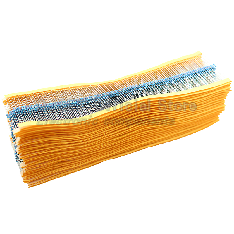 100개 1/4W 금속 필름 저항기 요소 1% 0.25 - Resistor Kit 1 4W 리뷰 및 가격