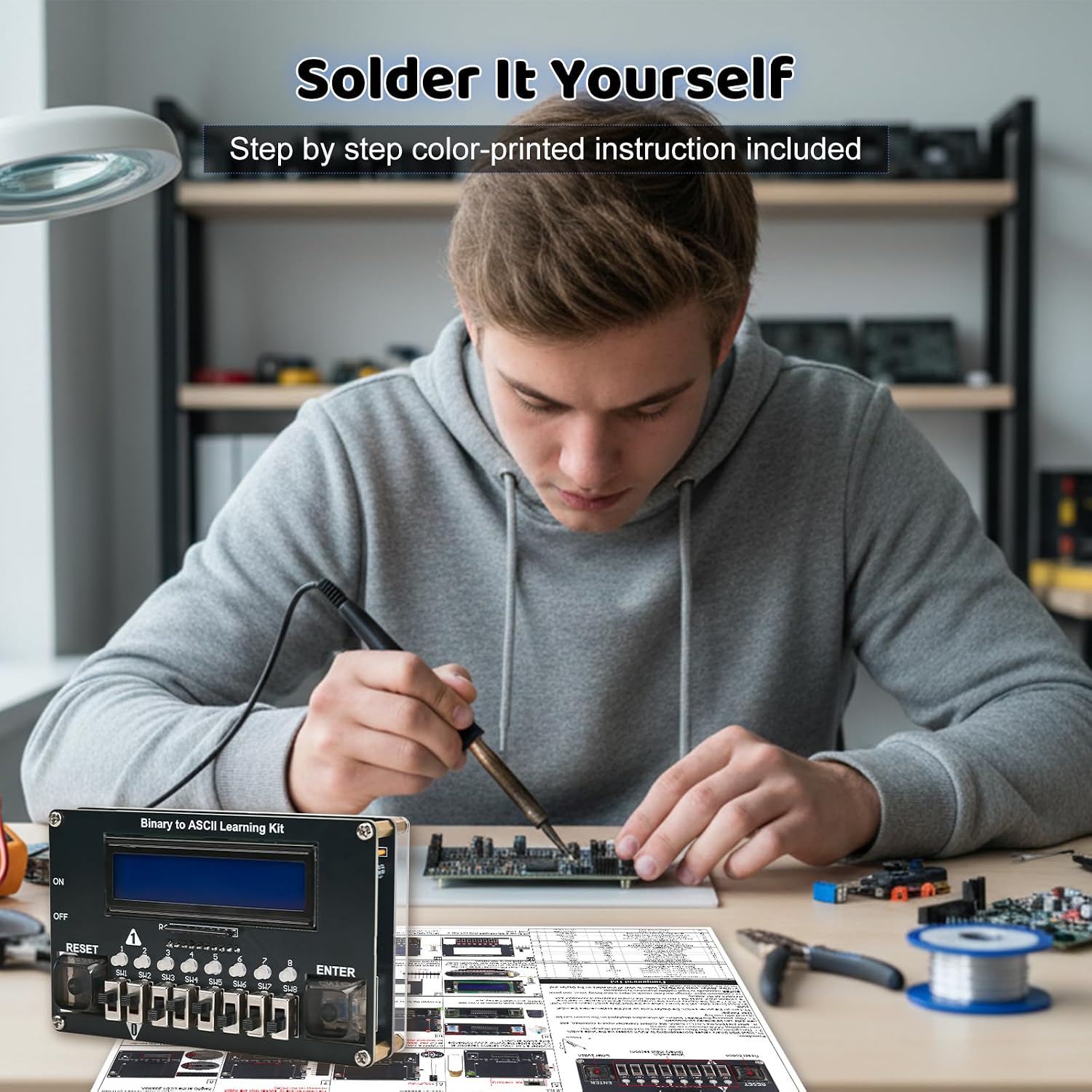 DIY 바이너리 ASCII 코드 송신기 전자 키트(LE - Diy Electronics Projects For Adults 리뷰 및 가격